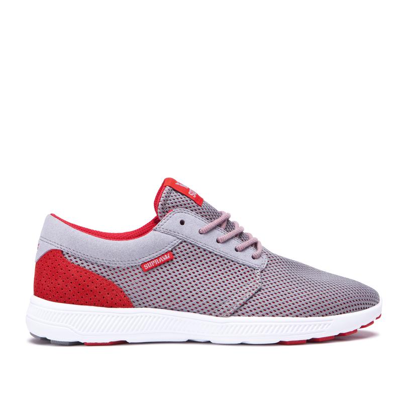 Zapatillas Bajas Supra Argentina Hombre - HAMMER RUN Gris / Rojas (AVOGF-3968)